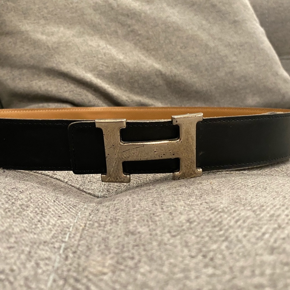 Hermes Silver / Black belt